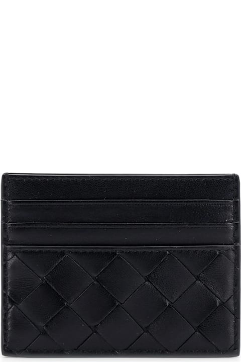 Bottega Veneta Wallets for Women Bottega Veneta Leather Card Holder With Woven Pattern