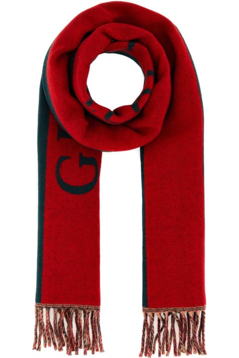 Scarves for Men Gucci Two-tone Wool Scarf