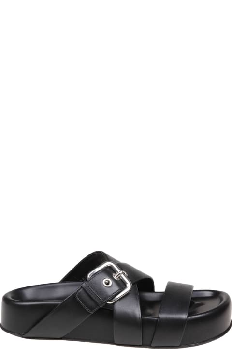 AGL Sandals for Women AGL Jane Slides In Black Leather