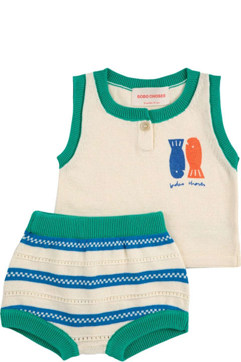 Bobo Choses Bodysuits & Sets for Baby Girls Bobo Choses "lucky Fish" Top And Shorts Set