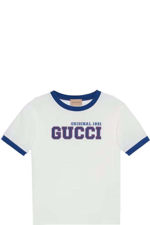 キッズ GucciのTシャツ＆ポロシャツ Gucci Gucci Kids T-shirts And Polos White