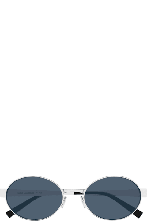 Saint Laurent Eyewear لـ Kids Saint Laurent Eyewear Saint Laurent Sl 692 Linea Sl Logo 006 Silver Blue Sunglasses