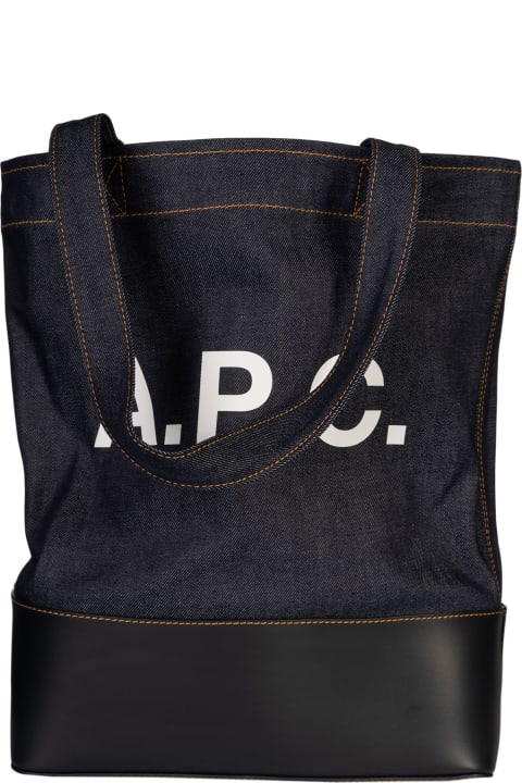 A.P.C. Totes for Men A.P.C. Axelle Denim Tote Bag