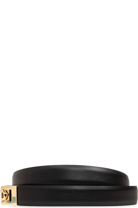 Ferragamo أحزمة لـ السيدات Ferragamo Gancini Logo-debossed Belt