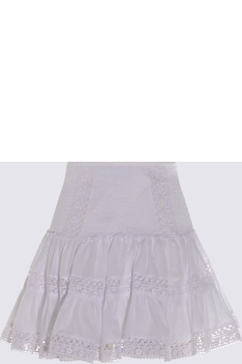 Charo Ruiz Clothing for Women Charo Ruiz White Cotton Mini Skirt