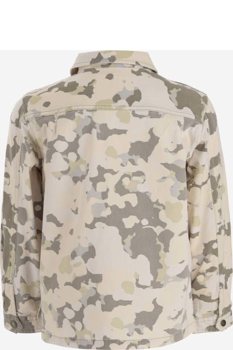 ボーイズ Bonpointのコート＆ジャケット Bonpoint Stretch Cotton Jacket With Camo Pattern