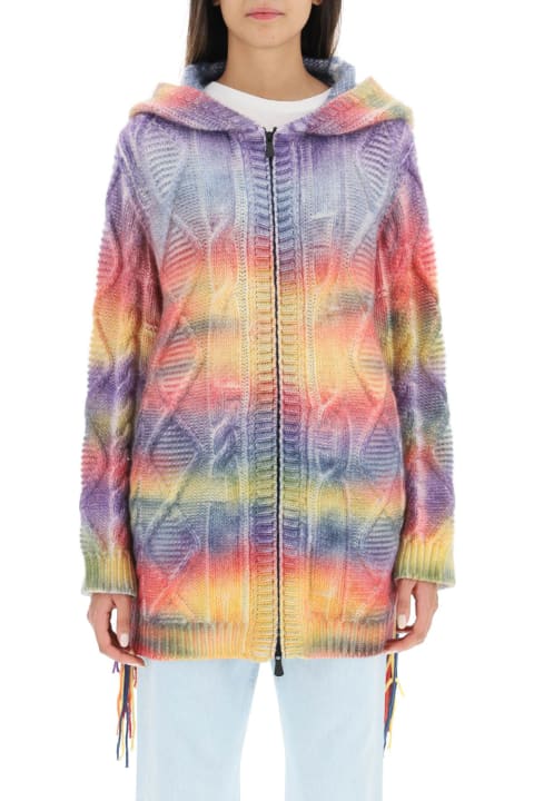 'nordic Rave' Hooded Cashmere Cardigan