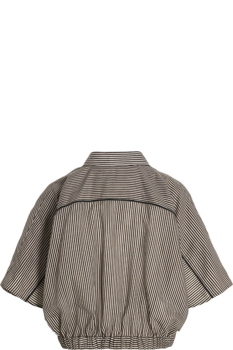Cropped Striped Shirt