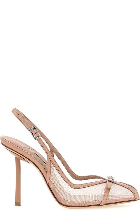 パンプス LE SILLA 'Vittoria' slingback VITTORIA SLINGBACK 100 mm FONDENTE | Le Silla