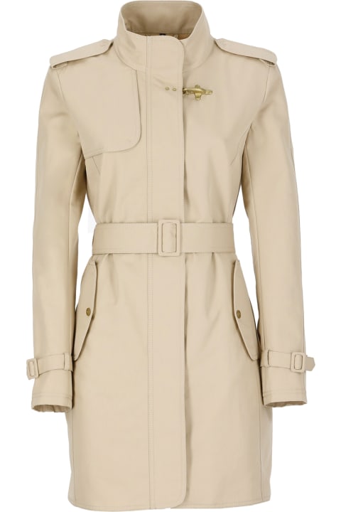Fay Coats & Jackets for Women Fay Cotton Trench Coat