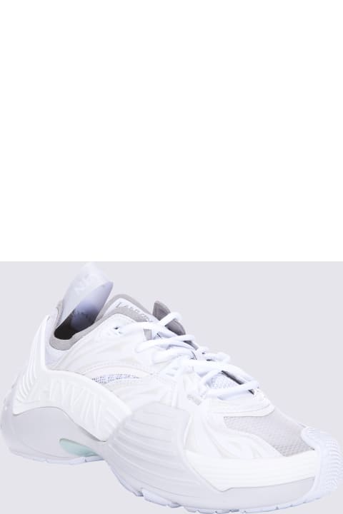 Lanvin for Men Lanvin White Mesh Flash-x Sneakers