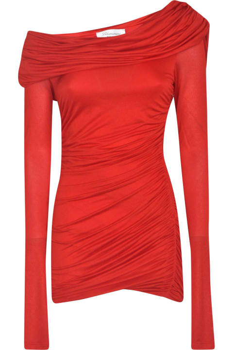 Blumarine for Women Blumarine Semi Off-shoulder Dress