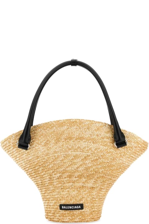 Balenciaga Sale for Women Balenciaga Straw Medium Beach Handbag