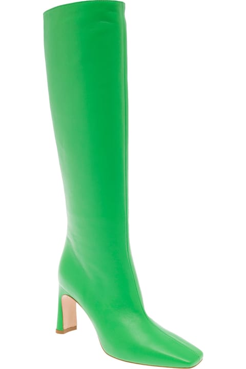 ウィメンズ Liu-Joのブーツ Liu-Jo Liu Jo Leonie Hanne Woman's Green Leather Boots