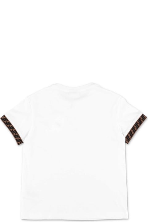 Fendi T-Shirts & Polo Shirts for Girls Fendi Ff Trim T-shirt