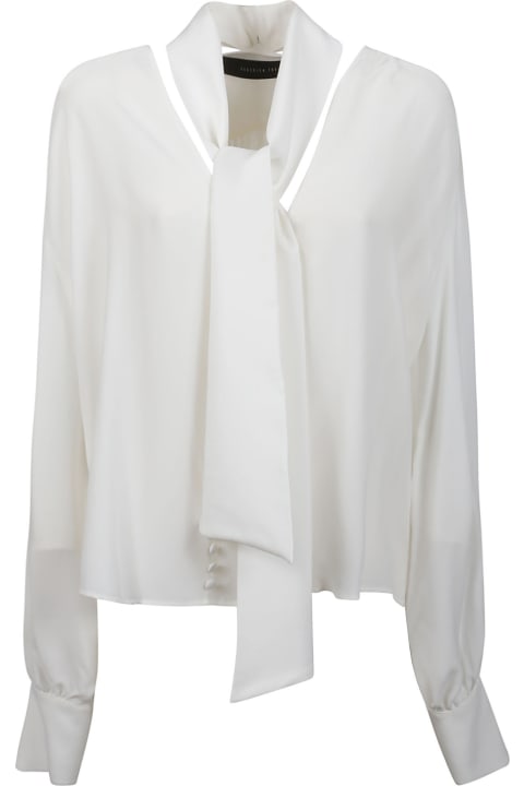 Federica Tosi Topwear for Women Federica Tosi Pussy-bow Pleated Blouse