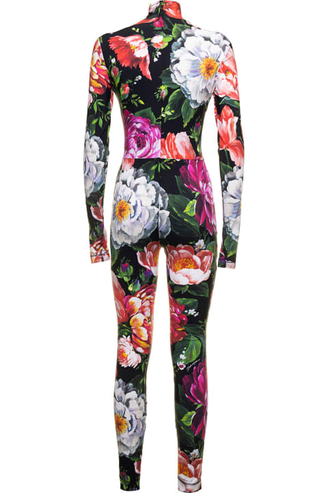 Flower Print Jumpsuit