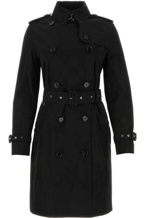 Burberry Coats & Jackets for Women Burberry Black Polyester Trench Coat