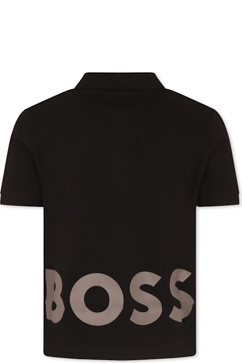 Hugo Boss T-Shirts & Polo Shirts for Women Hugo Boss Black Polo For Boy With Logo
