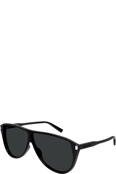 Saint Laurent Eyewear Eyewear for Men Saint Laurent Eyewear Saint Laurent Sl 731 Gaspar Linea Corner Angle 002 Black Black Sunglasses