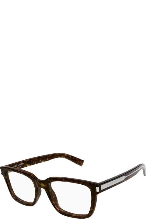 メンズ新着アイテム Saint Laurent Eyewear Square Frame Glasses