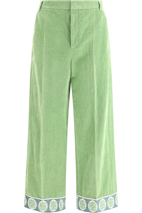 Homeware Valentino Garavani Green Velvet Pant