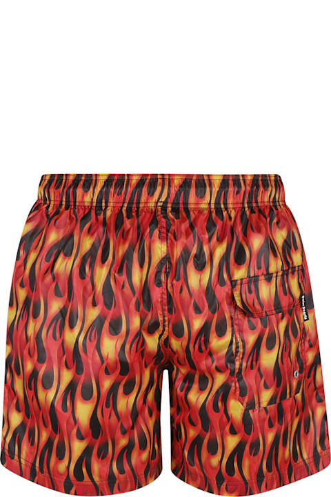 Palm Angels Pants for Men Palm Angels Pin Up Swim Shorts