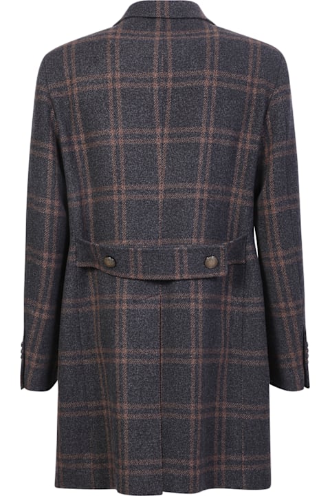 Fashion for Men Tagliatore Wool Coat In Grey/brown
