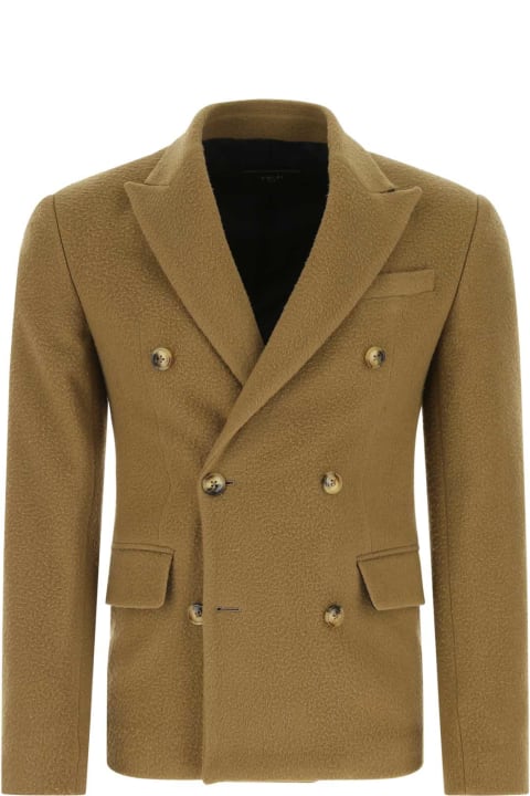 AMIRI Coats & Jackets for Men AMIRI Biscuit Wool Blend Blazer