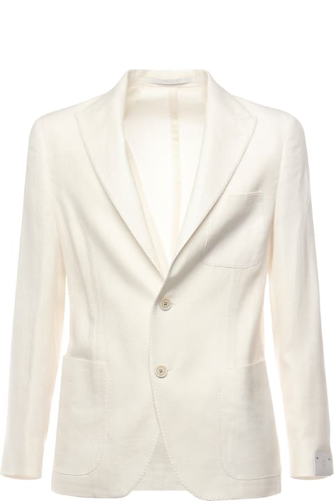 Eleventy for Kids Eleventy Single-breasted Soft Linen Jacket