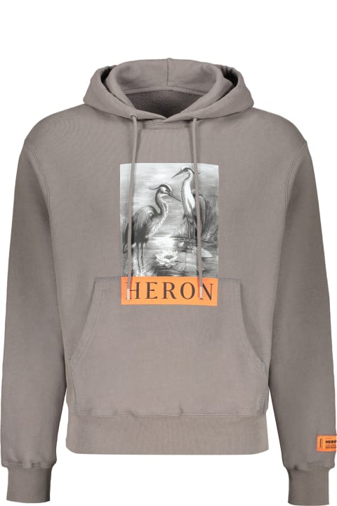 Fleeces & Tracksuits for Men HERON PRESTON Printed Cotton Sweatshirt