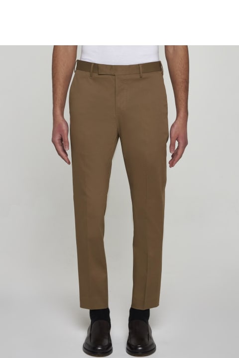 Fashion for Men PT01 Dieci Stretch Cotton Trousers PT01