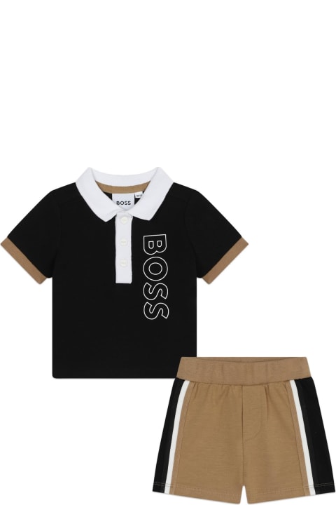 Fashion for Baby Girls Hugo Boss Completo Con Stampa