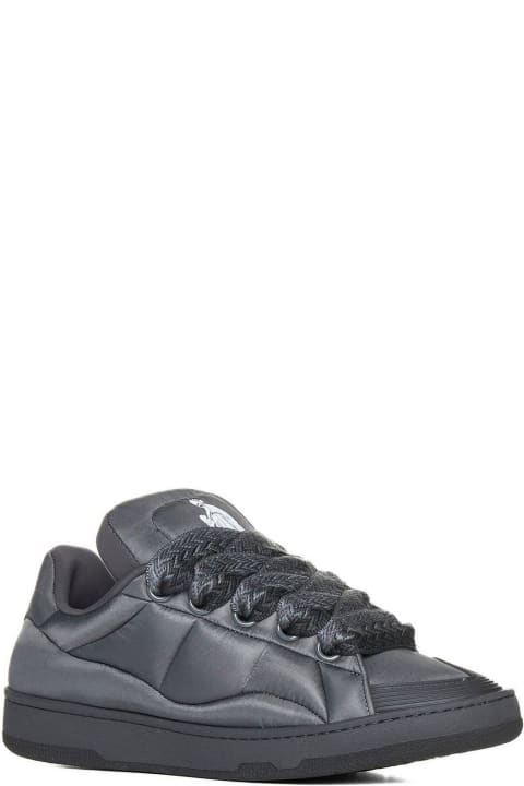 Fashion for Men Lanvin Round Toe Lace-up Sneakers