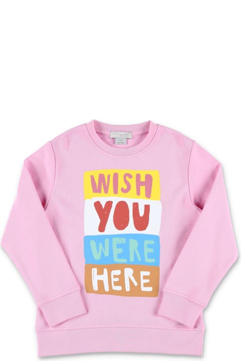 ガールズ ニットウェア＆スウェットシャツ Stella McCartney Kids Wish You Were Here Slogan Sweatshirt