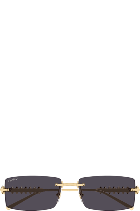 Cartier Eyewear for Kids Cartier Eyewear Cartier Ct0604s Clash De Cartier 002 Gold Smoke Sunglasses