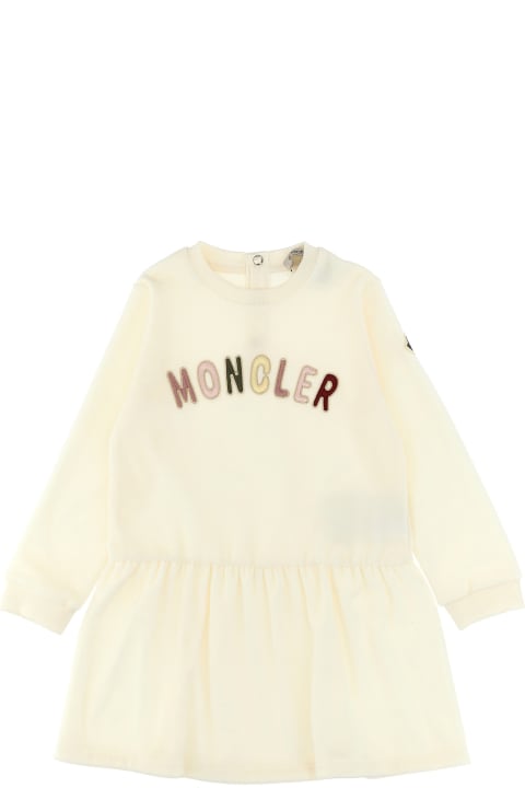 Moncler Dresses for Baby Girls Moncler Logo Embroidery Dress