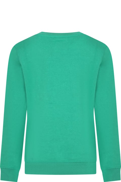 Levi's Sweaters & Sweatshirts for Boys Levi's Green Sweatshirt For Kids With Logo