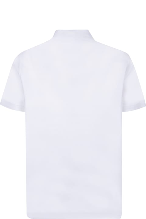 Topwear for Men Burberry Eddie Tb White Polo Shirt