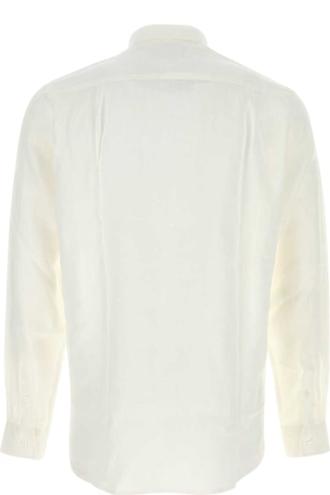 Vilebrequin for Kids Vilebrequin White Linen Caroubis Shirt