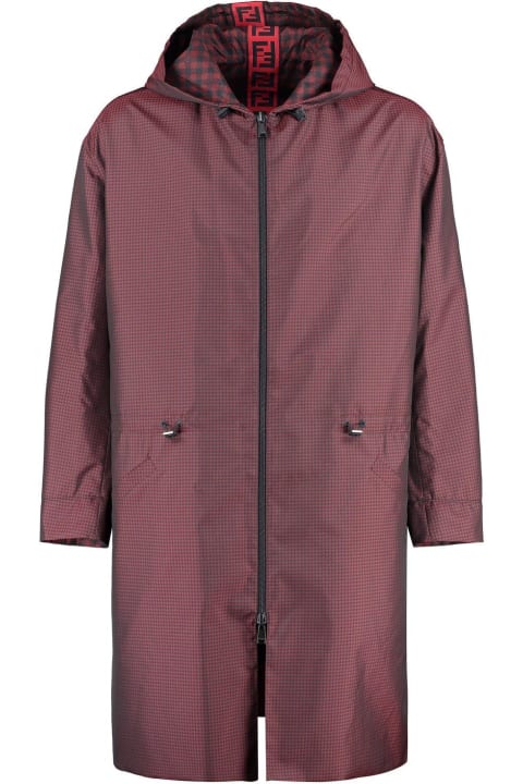 Coats & Jackets for Men Fendi Reversible Drawstring Hooded Parka