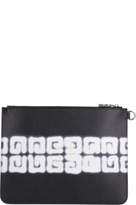 Sale for Men Givenchy 4g Tag Effect Printed Large Pouch