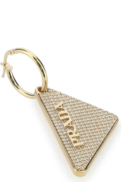 Jewelry for Women Prada Gold 925 Silver Symbole Single Left Earring