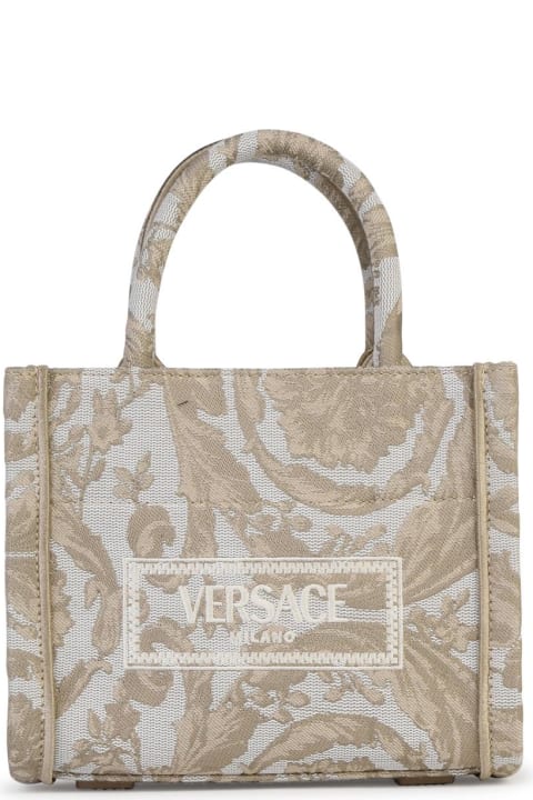 Sale for Women Versace Small 'athena Barocco' Beige Bag