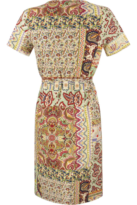 Etro for Women Etro Jersey Dress With Patchwork Print