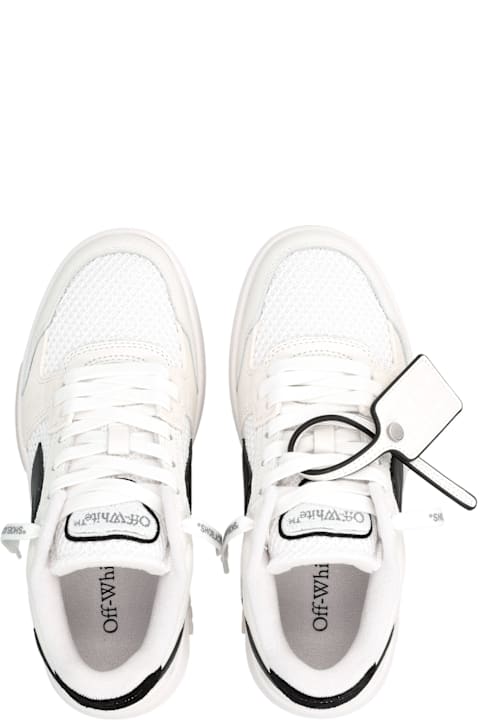 Homeware Off-White Off-white Slim Out Of Office White Black Woman's Sneakers