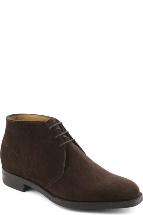 Boots for Men Edward Green Warwick Mocca Suede Chukka Boot