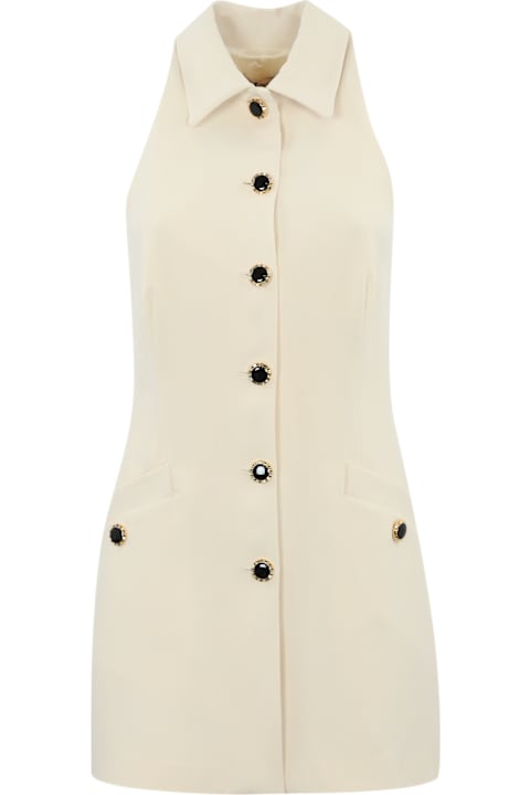 Homeware TwinSet Fluid Crepe Tunic With Buttons