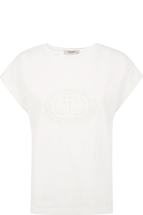 TwinSet Topwear for Women TwinSet Logo T-shirt
