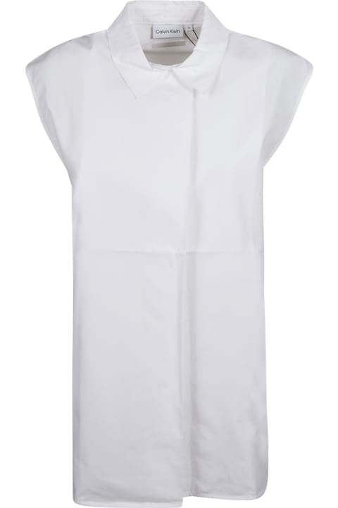 Topwear for Women Calvin Klein Cotton Archive Sleeveless Shirt